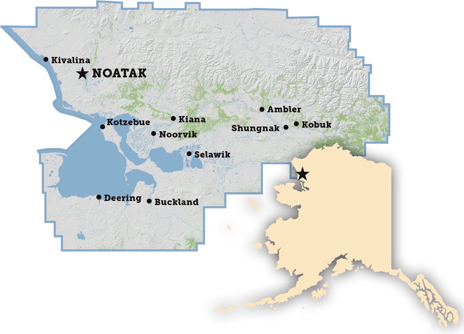 Noatak Village Map