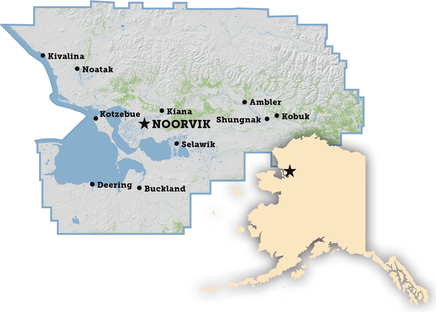 Noorvik Village Map